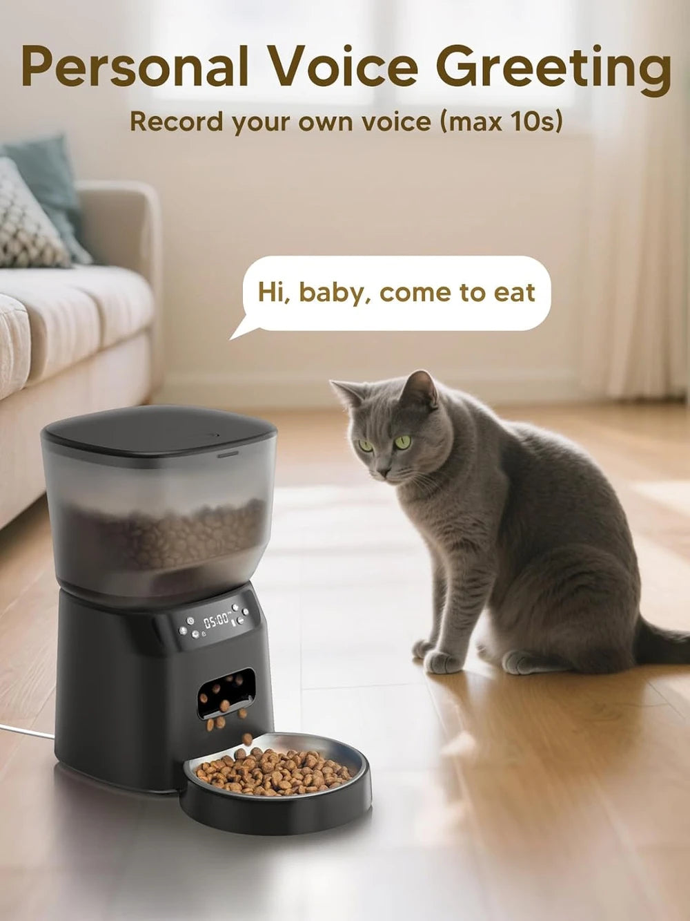 Automatic Cat Feeder Water Fountain