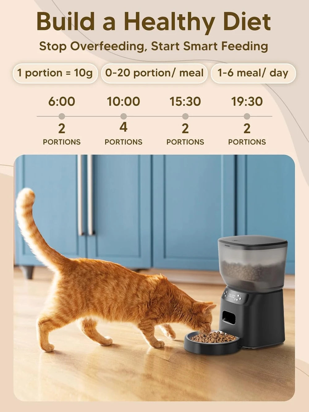 Automatic Cat Feeder Water Fountain