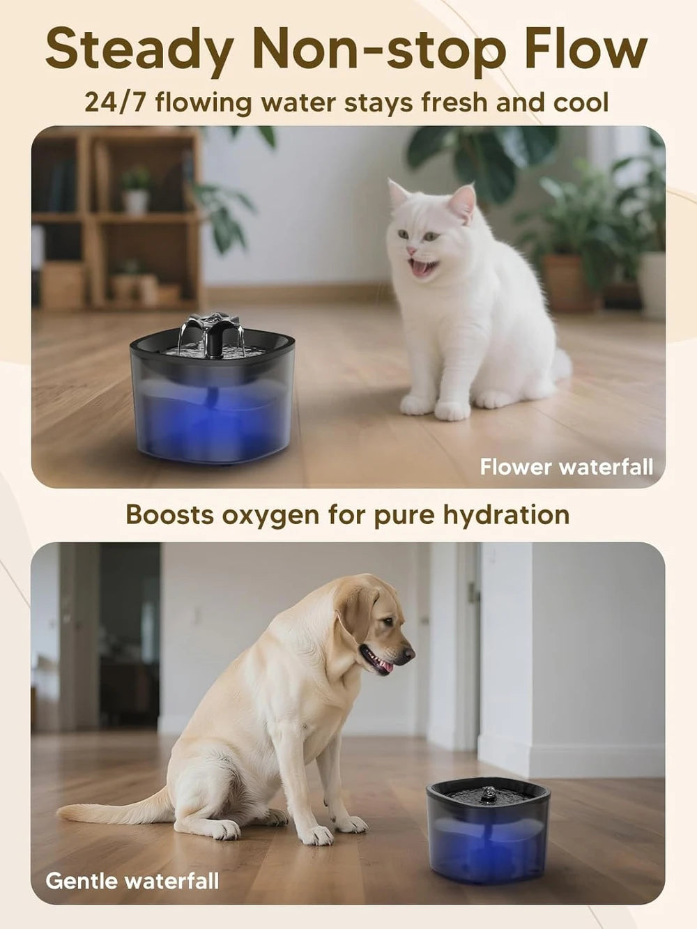 Automatic Cat Feeder Water Fountain